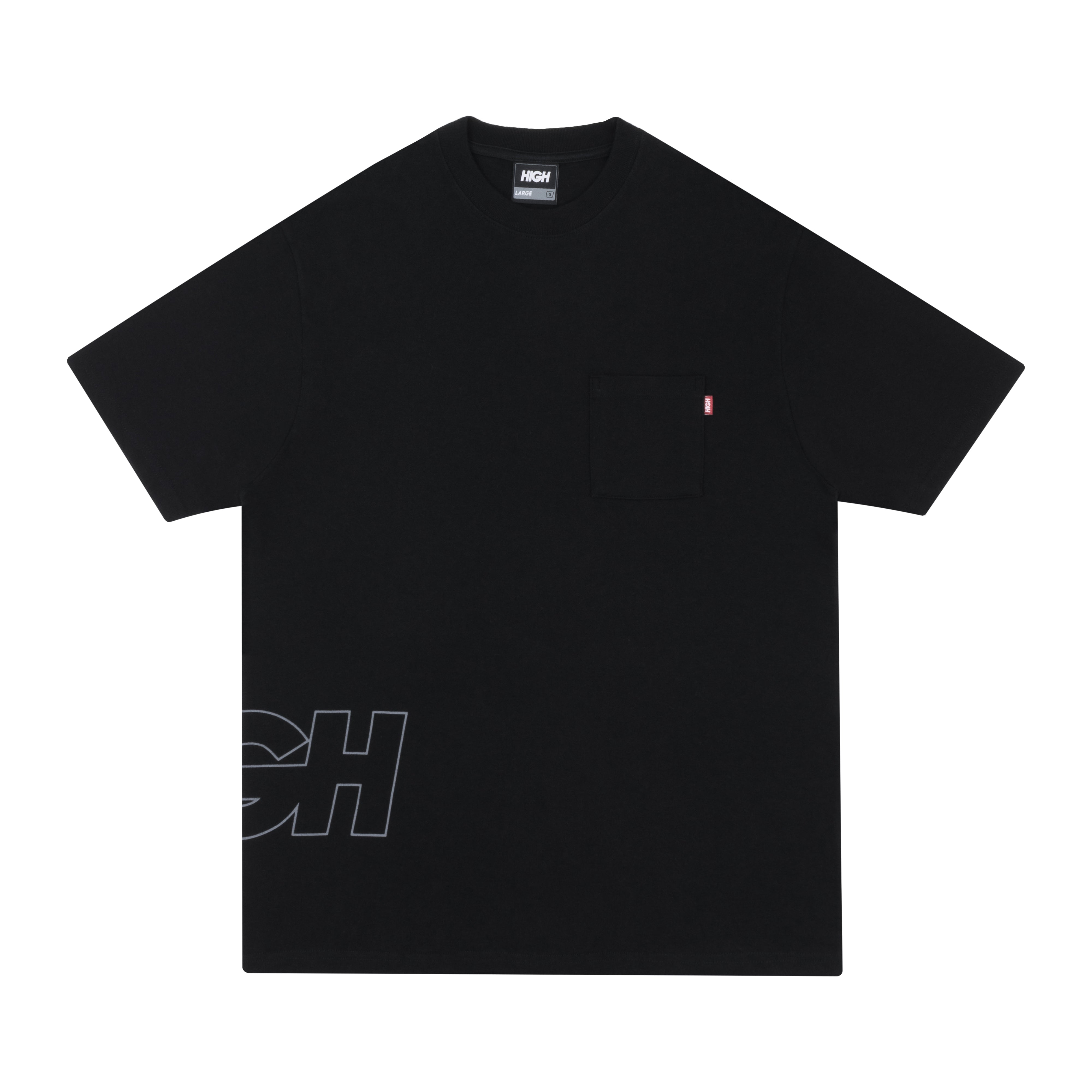 HIGH - Camiseta Work Outline Logo "Black" - THE GAME
